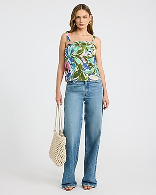 Printed Square Neck Tank