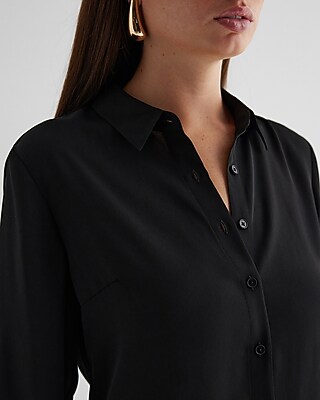 express dress shirts womens Express Women's Long Sleeve Dress Shirt