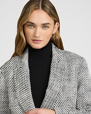 Tweed Double Breasted Cocoon Coat