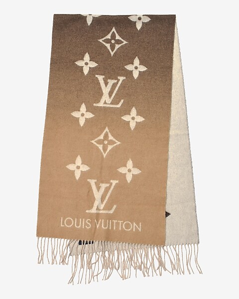 Louis Vuitton - Authenticated Scarf - Cashmere Brown for Women, Very Good Condition