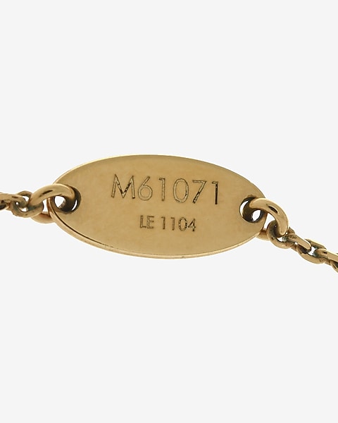 Louis Vuitton Plate Necklace Authenticated By Lxr