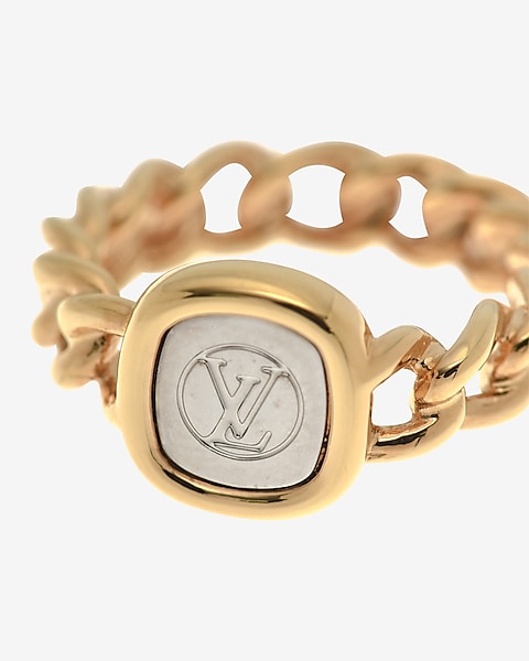 Louis Vuitton Lv Id Chain Ring Authenticated By Lxr