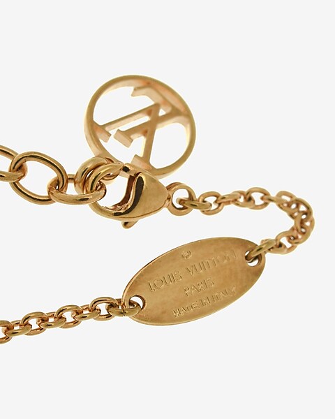 Louis Vuitton - Authenticated Essential V Bracelet - Metal Gold for Women, Very Good Condition