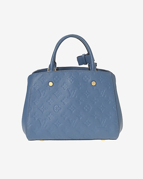 Louis Vuitton - Authenticated Handbag - Leather Blue For Woman, Very Good condition