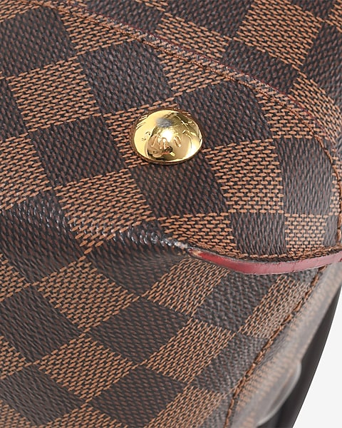 Louis Vuitton - Authenticated Caissa Handbag - Cloth Brown for Women, Very Good Condition