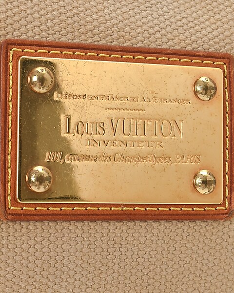Louis Vuitton Louis Vuitton White Canvas Inventeur Antigua Cabas