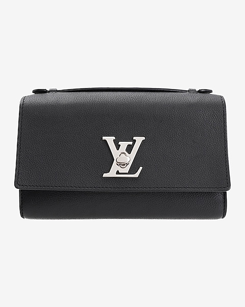 Louis Vuitton Lockme Chain Crossbody Black Leather for sale online