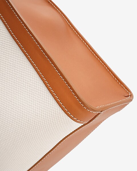 Celine - Authenticated Cabas Vertical Handbag - Cloth Brown for Women, Never Worn