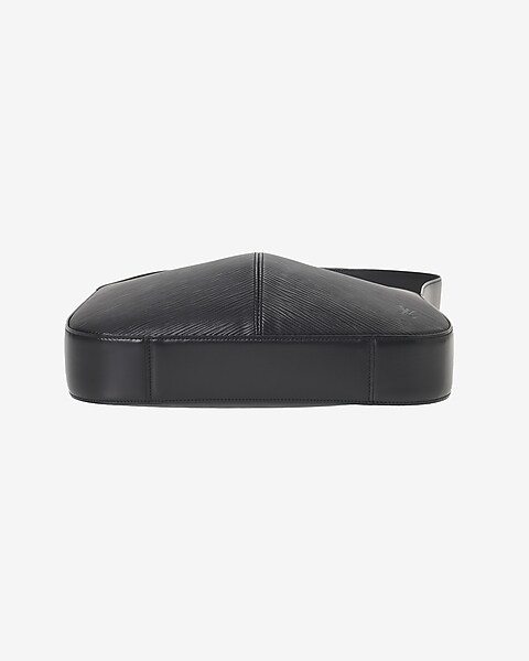 Pre-Owned Louis Vuitton Demi Lune Pochette Black Shoulder Bag 