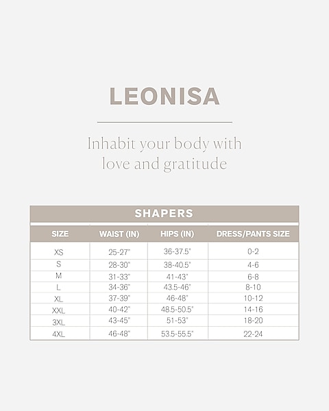 Express Leonisa 3-Belt Custom Waist Cincher With Lumbar Support Brown  Women's XL/XXL
