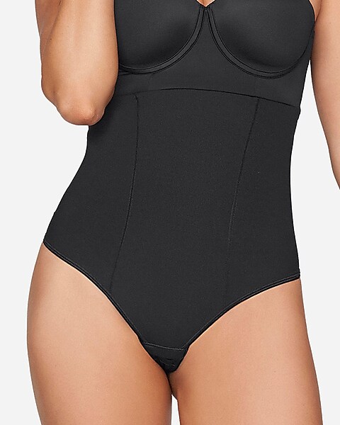 Express Leonisa Sculpting Body Shaper With Built-In Back Support