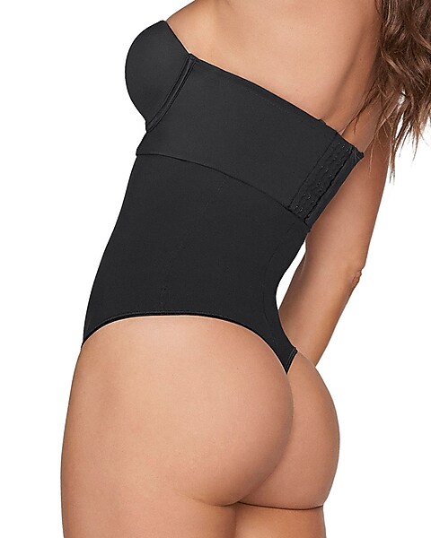 Leonisa Sculpting Body Shaper with Built-In Back Support Bra