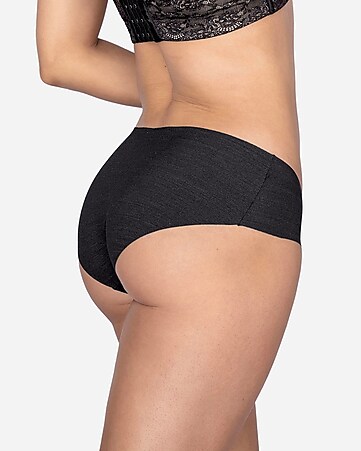 Buy Seamless Sheer Stripe Heather Hiphugger Panty - Order Panties