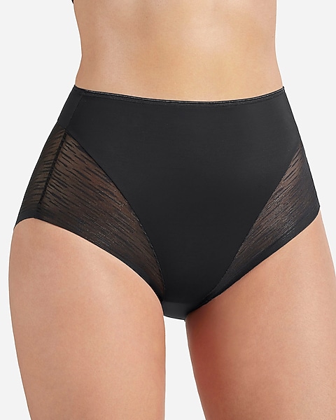 Leonisa High Waisted Sheer Lace Shaper Panty