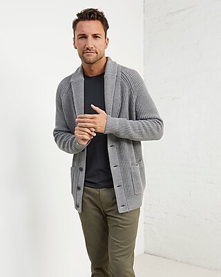 men in cardigans