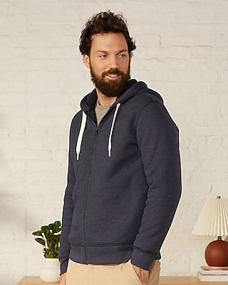 Upwest Sherpa-lined Waffle Hoodie | Express