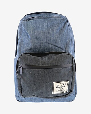 denim laptop backpack