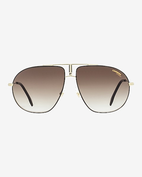  Carrera Bound/S Pilot Sunglasses, Black Gold/Brown