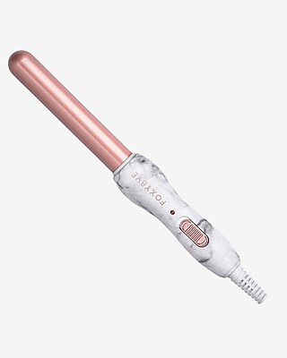 foxybae white marble curling wand