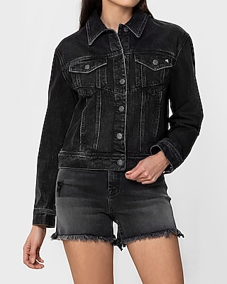 black long jean jacket