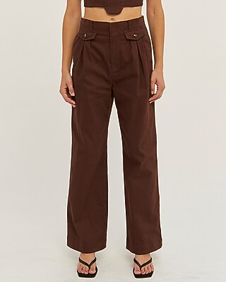 q retailor stripe brown slacks eva.gov.co