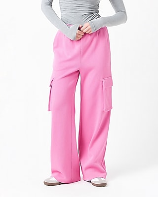 PU Faux Leather Pink Cargo Pants for Women Multi Pocket Hip Hop  Straight-Leg Trousers Streetwear High Waist Slim Bottoms Casual - AliExpress