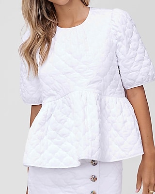 peplum babydoll top