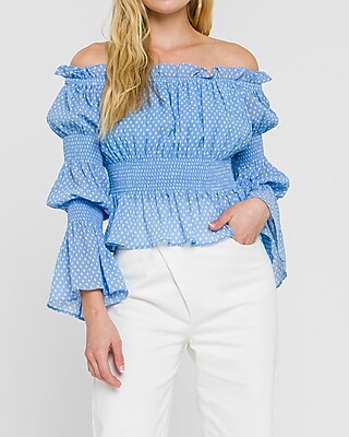 express one shoulder top