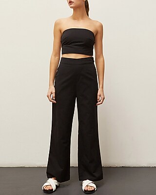 black pants wide leg