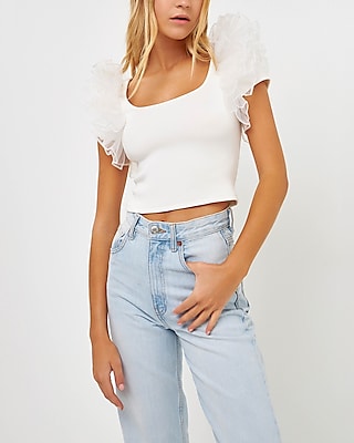 Leonisa High Neck Unlined Lace Crop Bralette