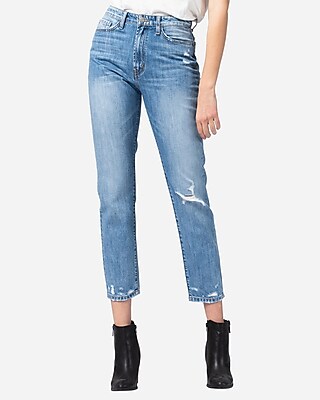 super distressed mom jeans