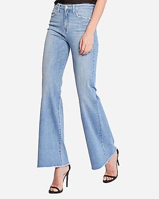 super high waisted bell bottom jeans