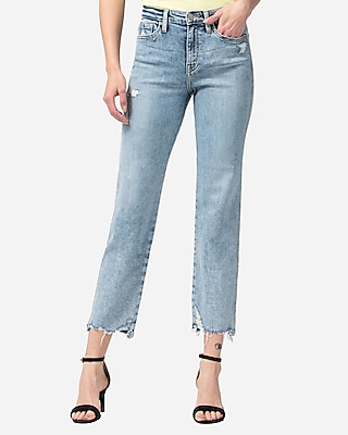straight jeans cropped