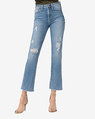 jeans straight cropped