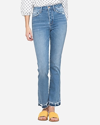 express button fly jeans