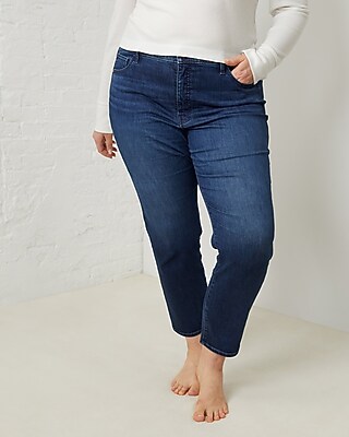 The All-Day High Waisted Denim Dark wash