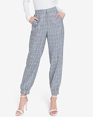 checkered jogger pants