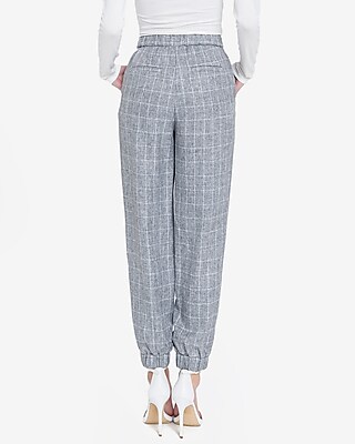 checkered jogger pants