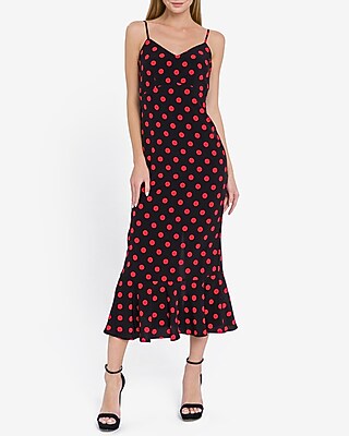 express polka dot dress
