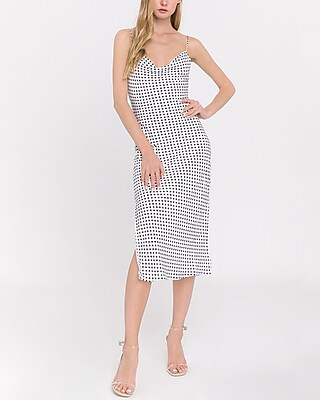 polka dot slip dress