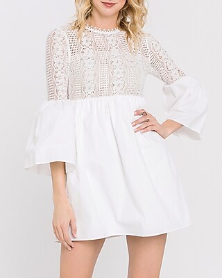 white lace babydoll dress