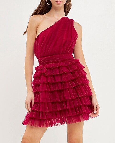 Endless Rose Tiered Tulle Mini Dress