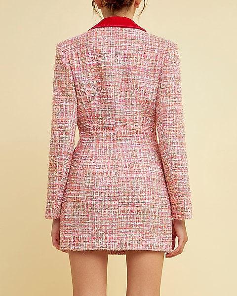 Endless Rose Premium Tweed Blazer Mini Dress | Express