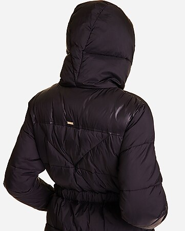 Adeline Quilted Puffer wrap coat