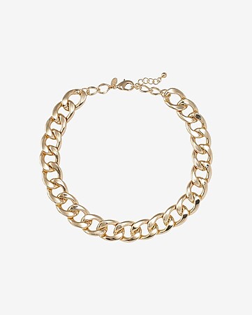 sparkle chain choker necklace