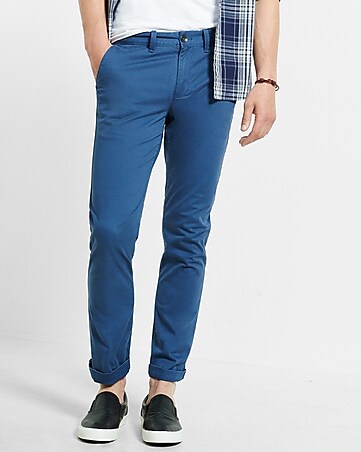 slim fit garment dyed chino pant