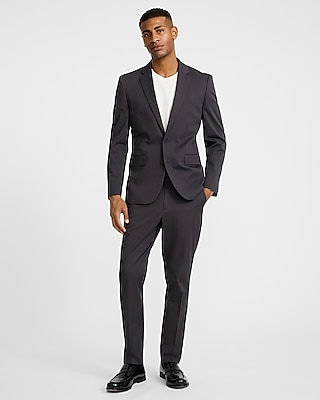 Extra Slim Slate Gray Stretch Cotton Suit Pant