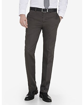 Perry Ellis Portfolio Slim Fit No-Iron Flat Front Dress Pants ...