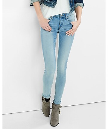supersoft faded mid rise jean legging
