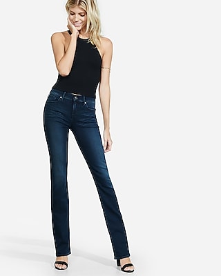 Mid Rise Dark Wash Barely Boot Jeans 